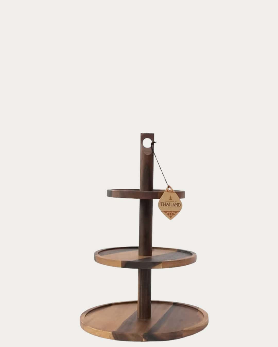 Brown Acacia 3 Tier Wooden