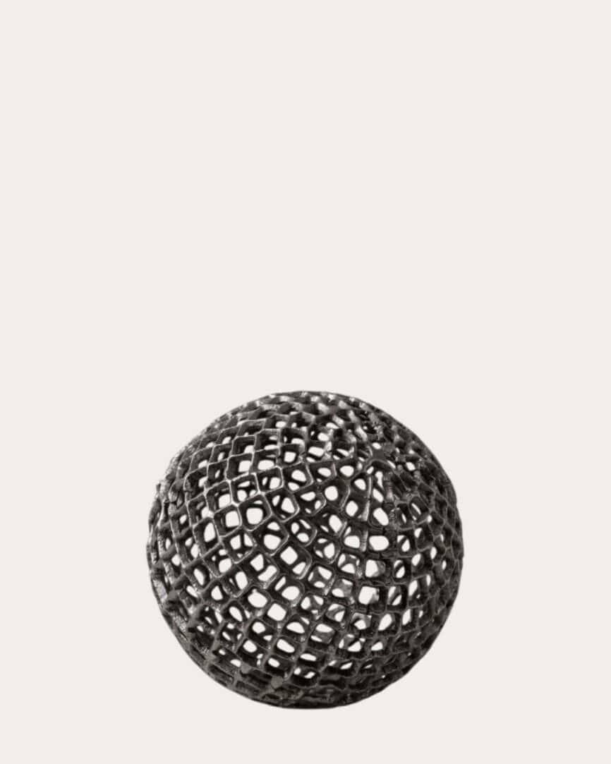 Gold and silver ball metal decorative ornament for home decor, modern interior accents, and stylish.