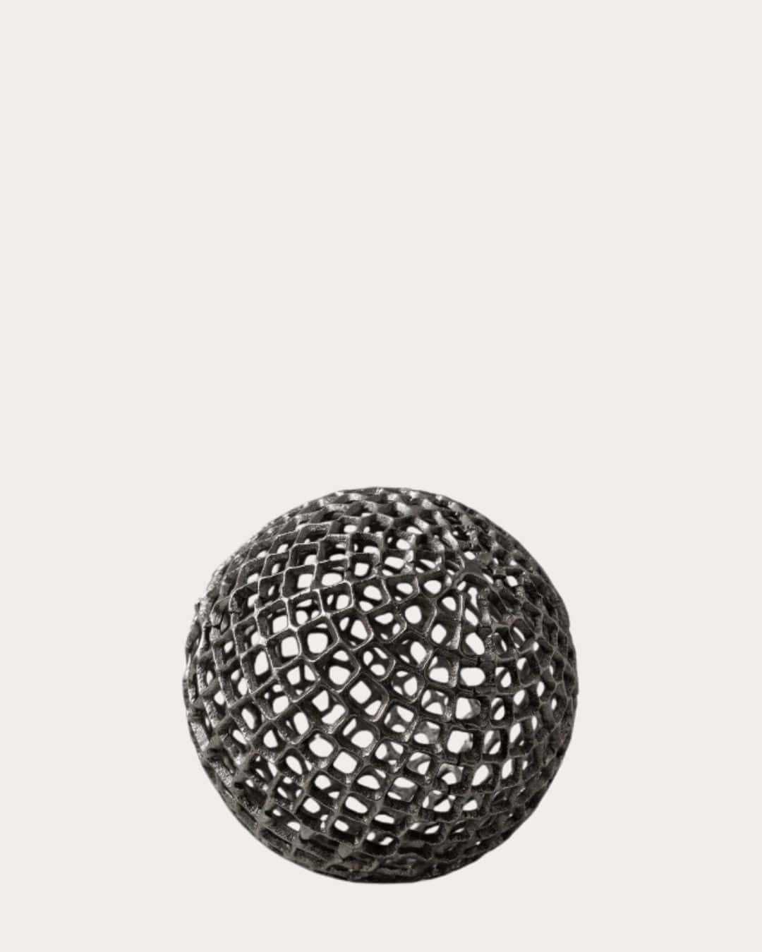 Gold and silver ball metal decorative ornament for home decor, modern interior accents, and stylish.