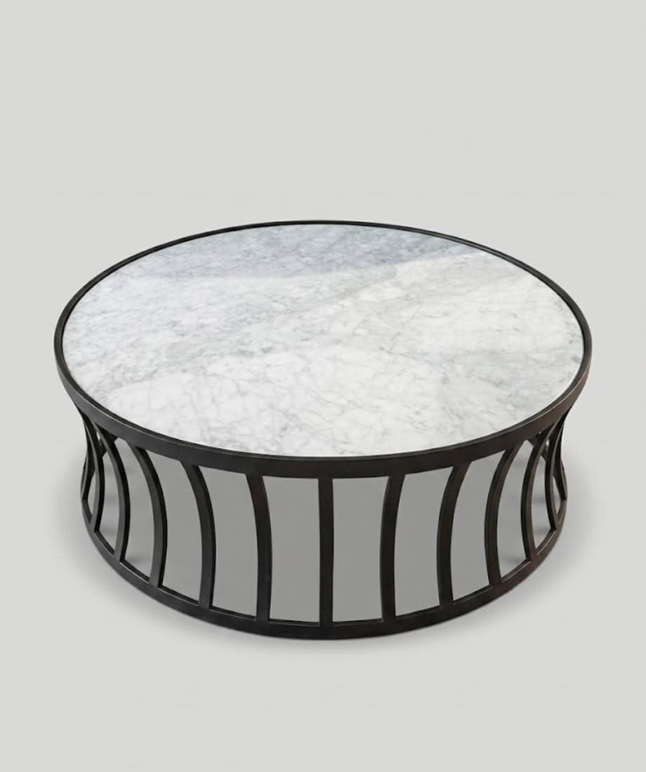 2pc Real Marble Coffee Table - Image 2