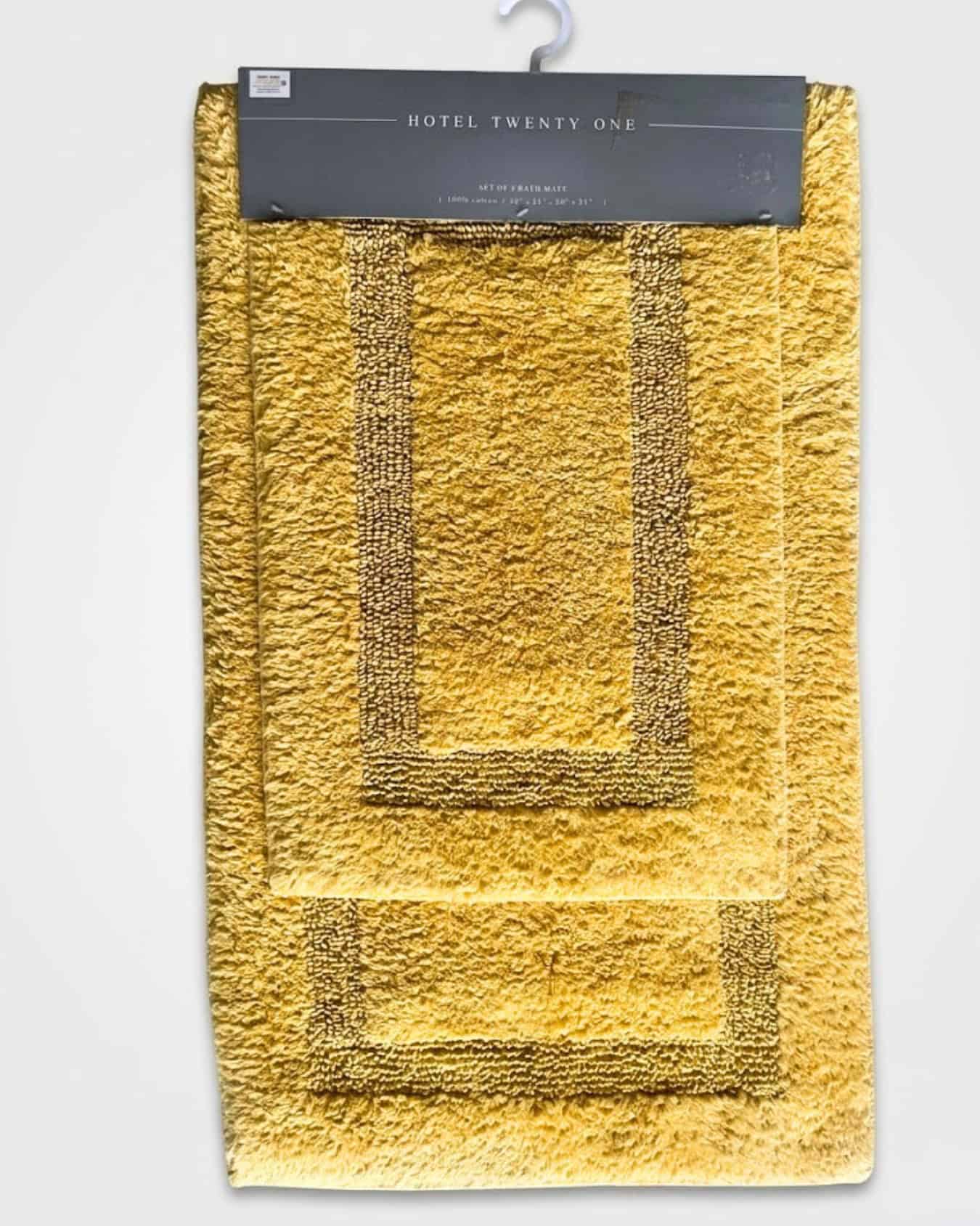 2 Pcs Hotel Twenty Bathmat