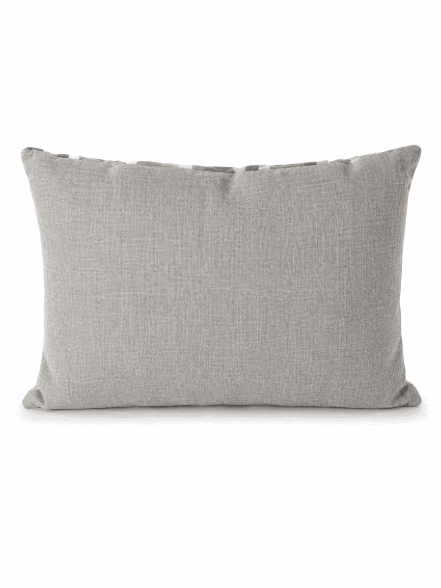 Grey and Brown Hexagon Patterned Throw Pillow 60 x 40cm