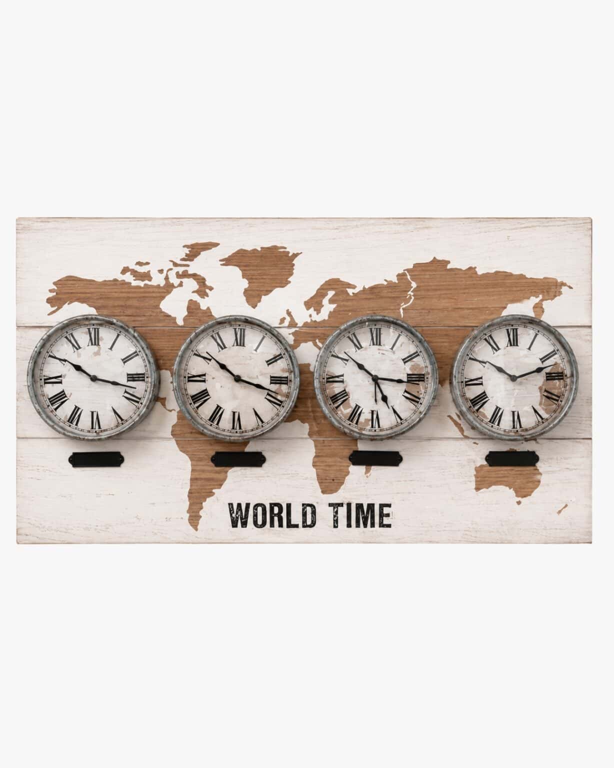 4 in 1 World Time Zone Clock