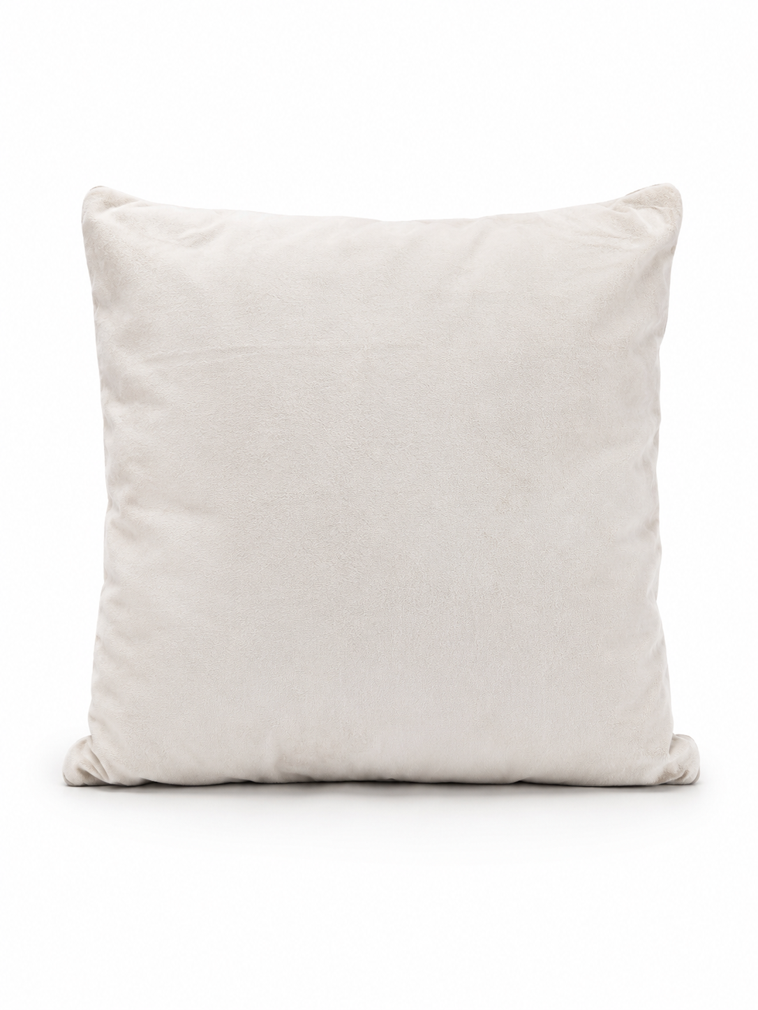 55cm brown feather filled throw pillow