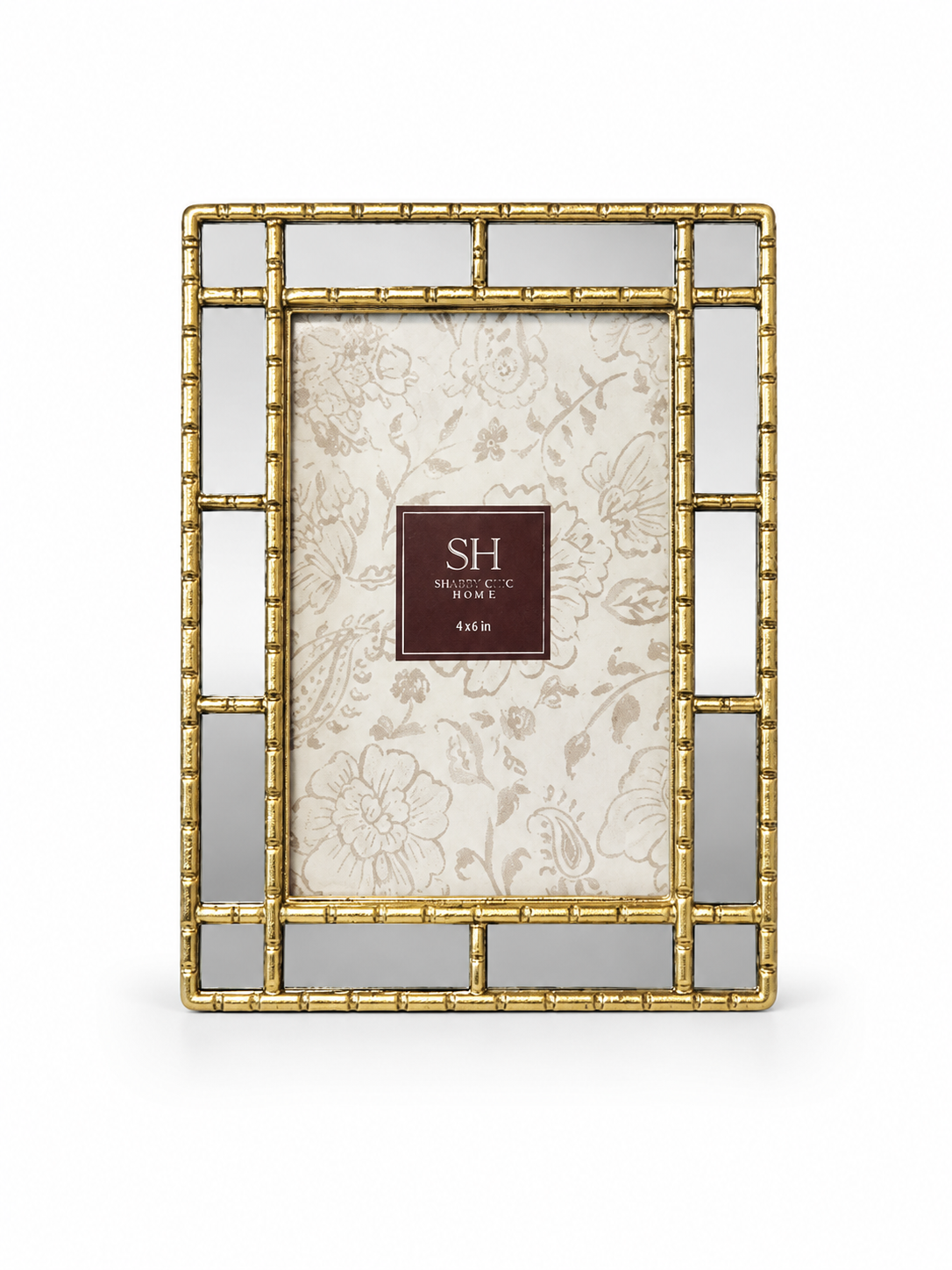 Gold Mirrored Square Photo frame