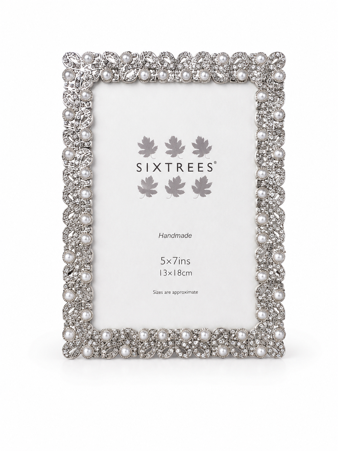 Sixtrees Pearl/Stone 5 x 7 Photo Frame