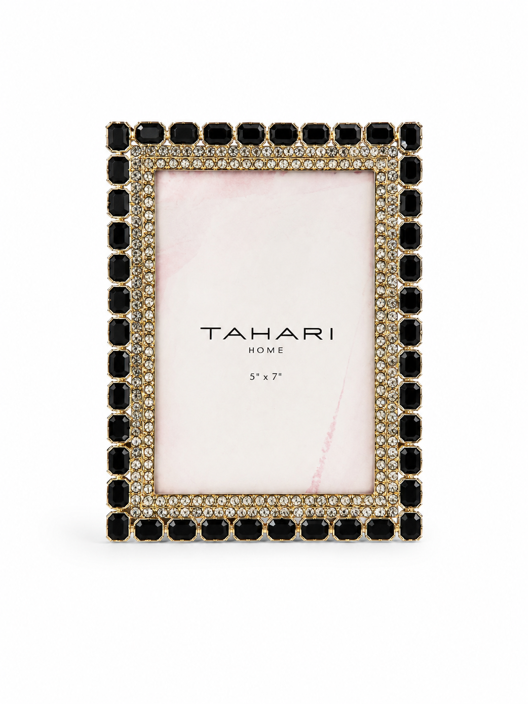 Tahari Home Black And Gold Jewel 5 x 7 Frame