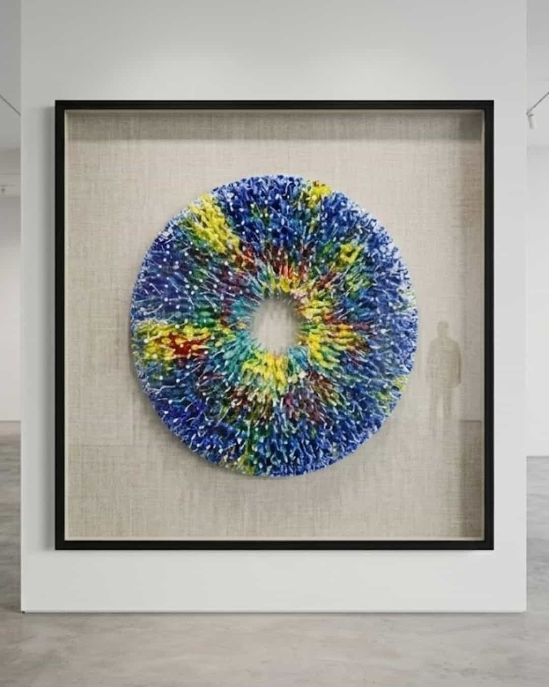 Blue Multi Fighting Soldier Art Work - Image 2