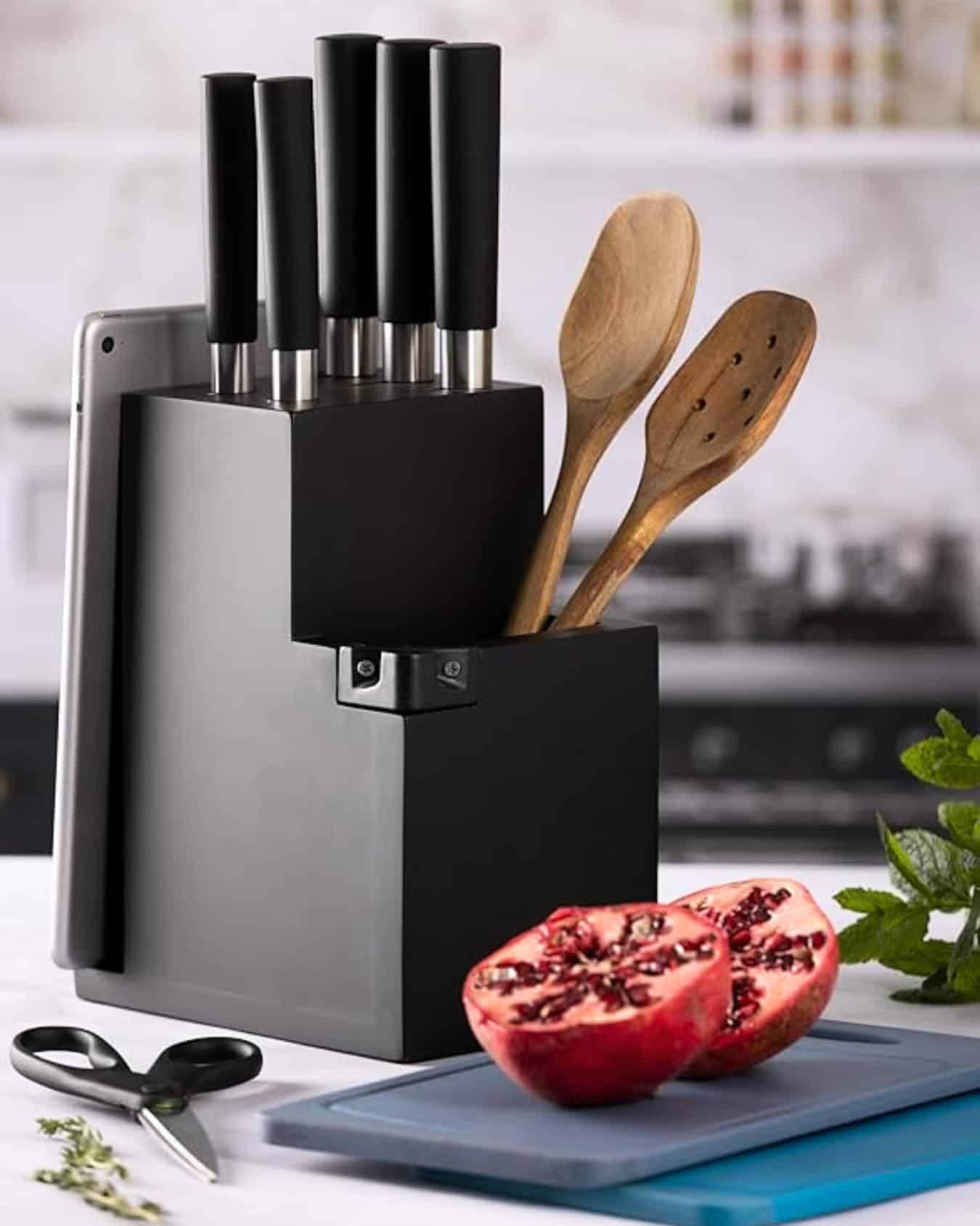 Viners Multi Store 9 Piece Knife Block Set with Sharpener