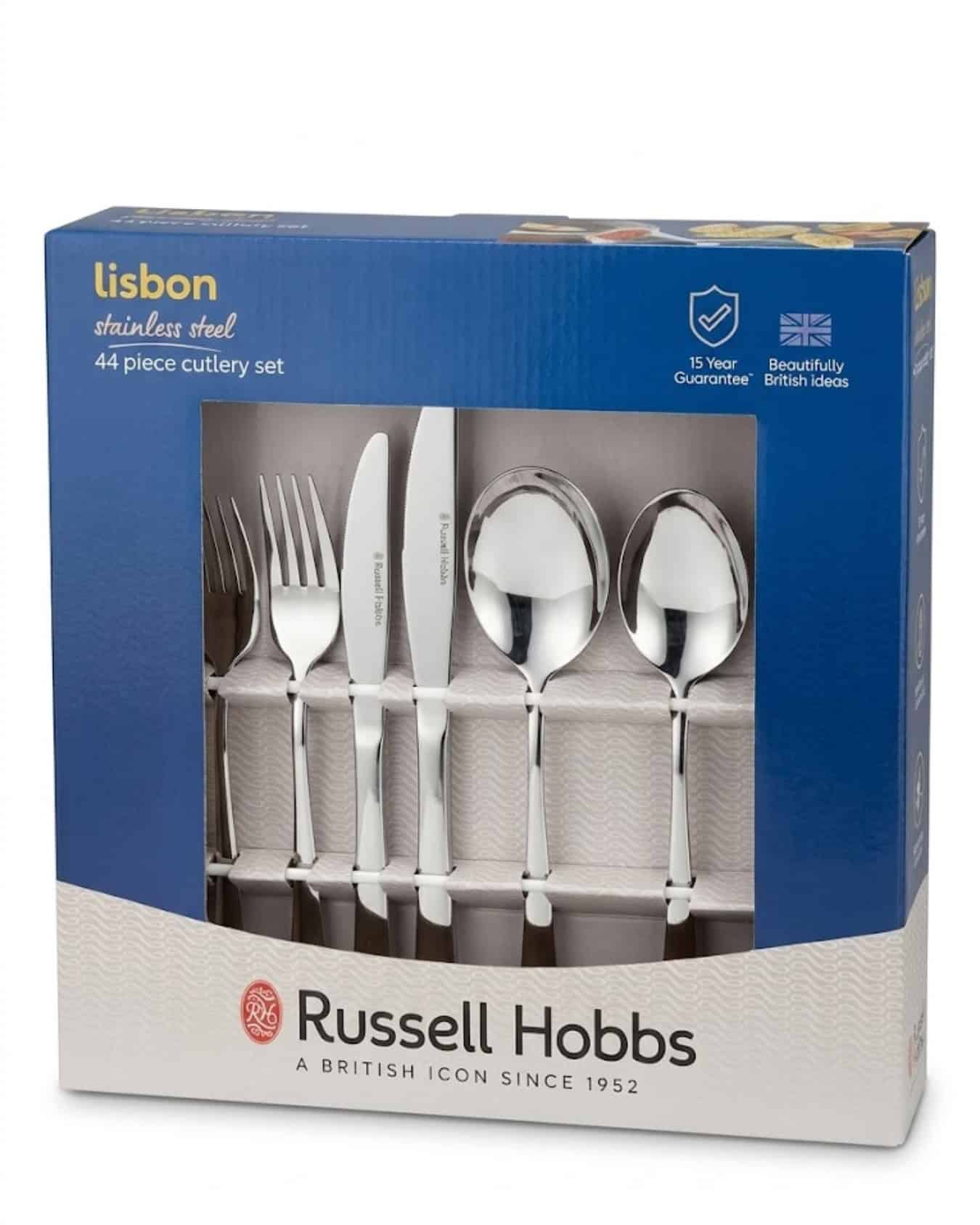 Russell Hobbs 44 Pcs Lisbon Cutlery Set