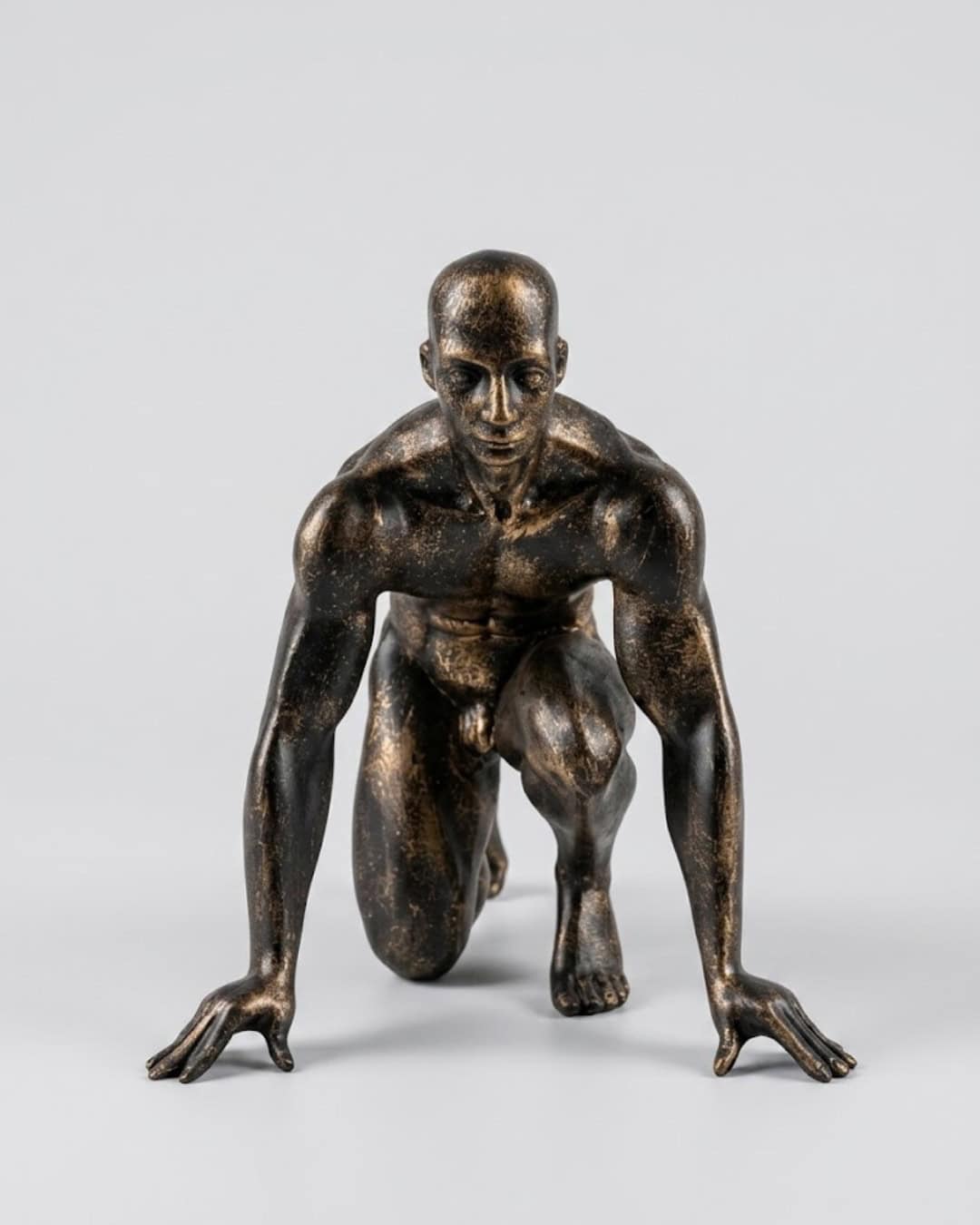 Gold On Your Mark Running Man Ornament - Image 2