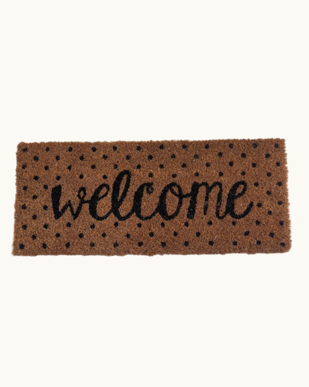 Mini Grey and Brown Welcome mat