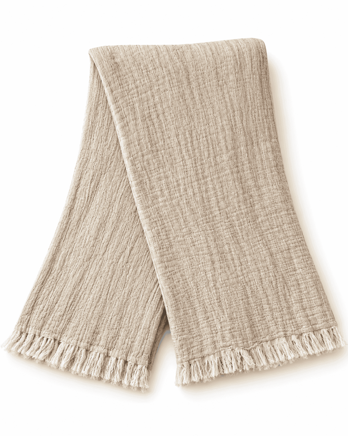 Pour la Maison Biege Knitted Throw