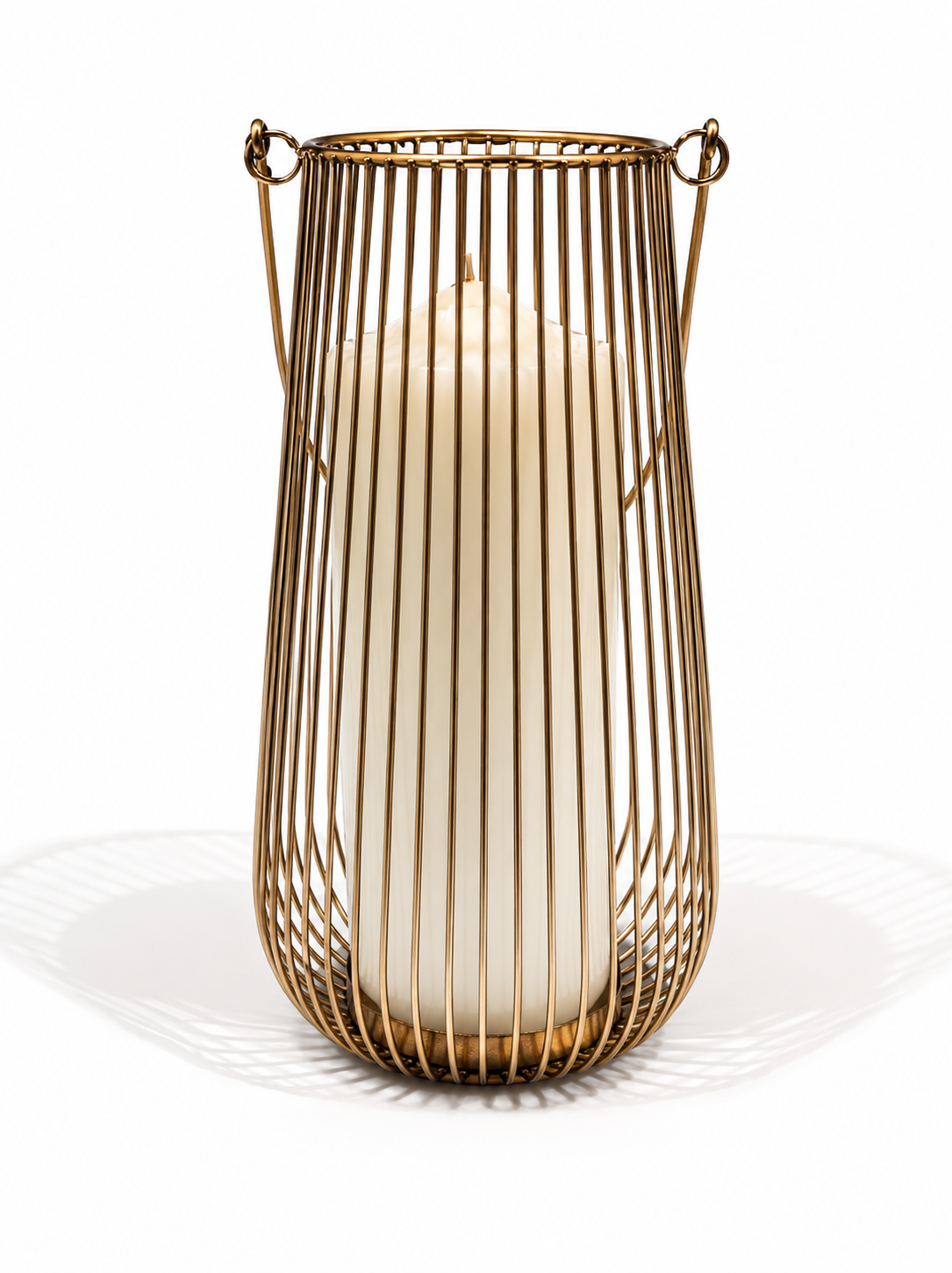 Rose Gold Wired Candle Holder
