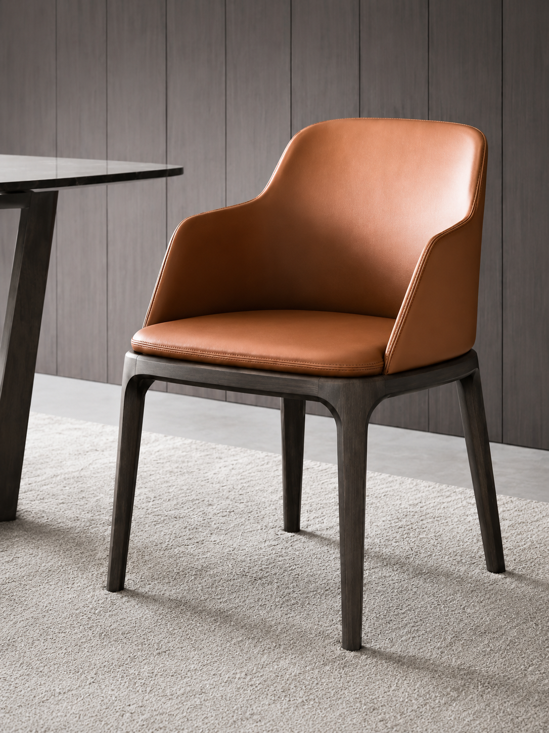 Vegan Leather Dining Chair