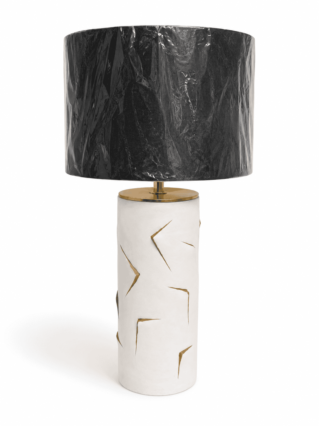 White Ceramic Cut out Table Lamb