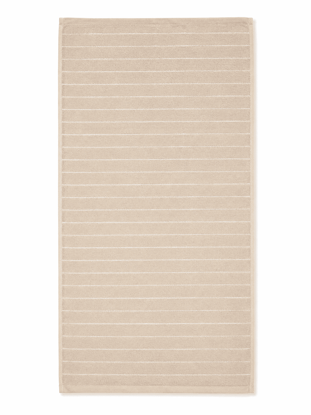 Cream plush waffle textured cotton Bath towel