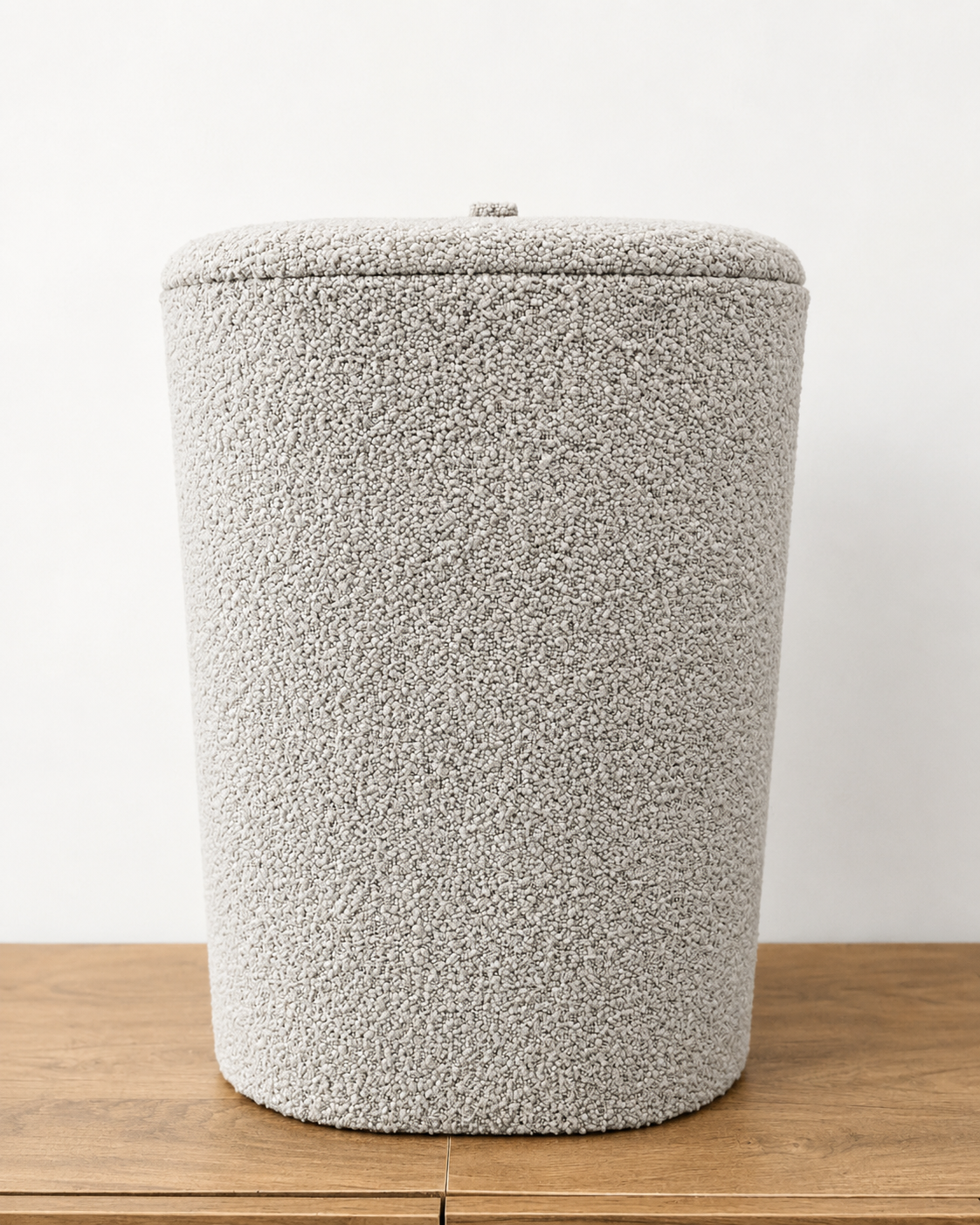 Cream Oval Shaped Laundry Basket