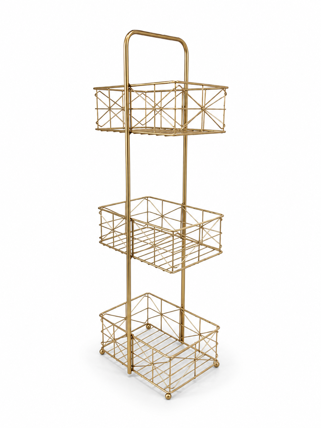 GoldTone Metal Spa Caddy 73x22cm
