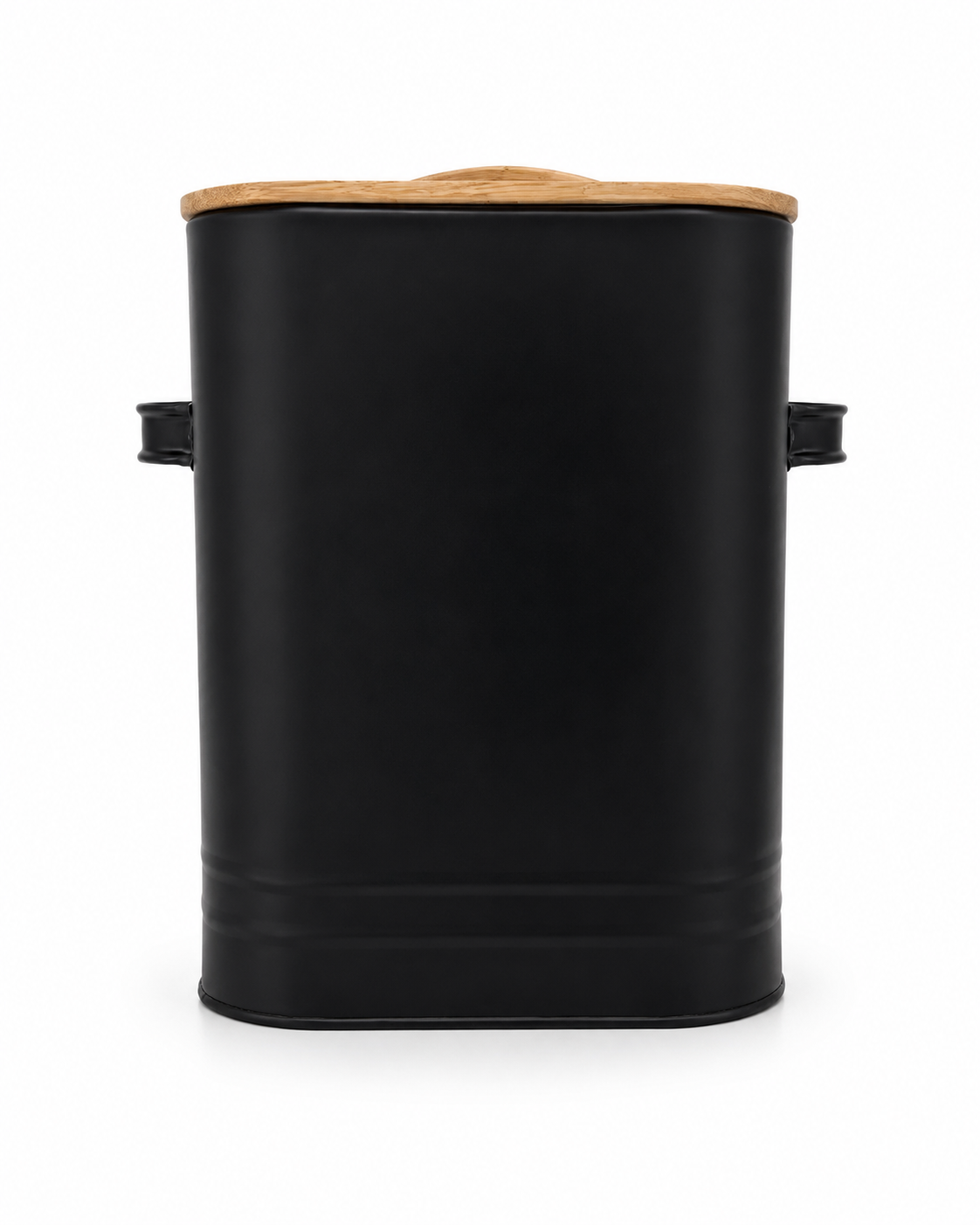 Matte Black Laundry Powder Tin With Scoop