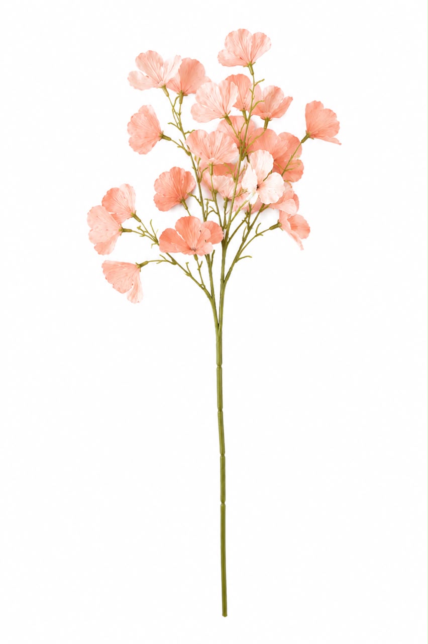 Pink Apple Blossom Single Stem 81cm - Image 2