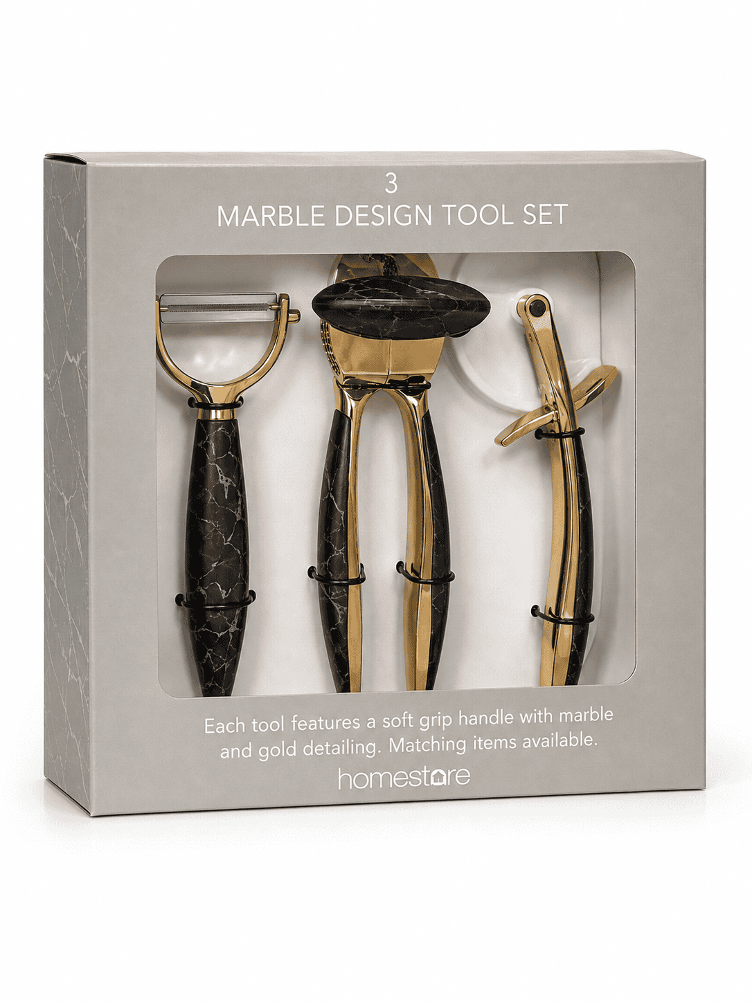 3pc Marble Design Tool Set
