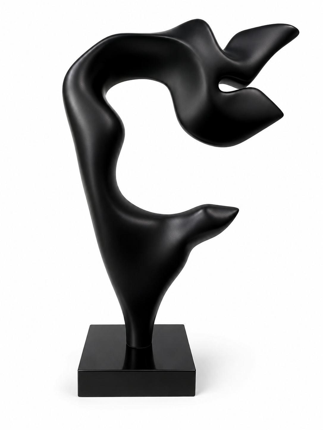 Black Medium Irregular Sculpture
