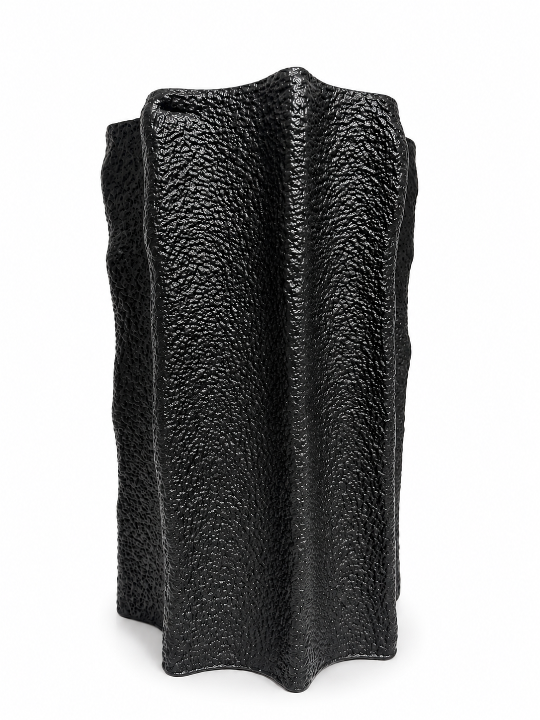 Black Wavy Design Vase