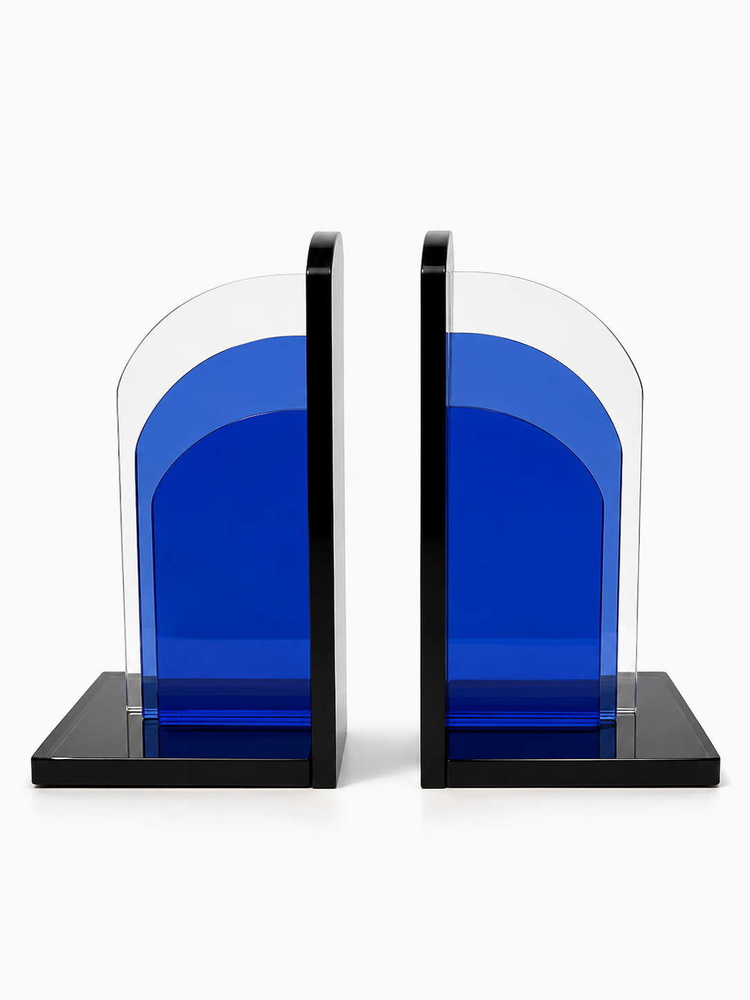 Blue Arch Crystal Bookend
