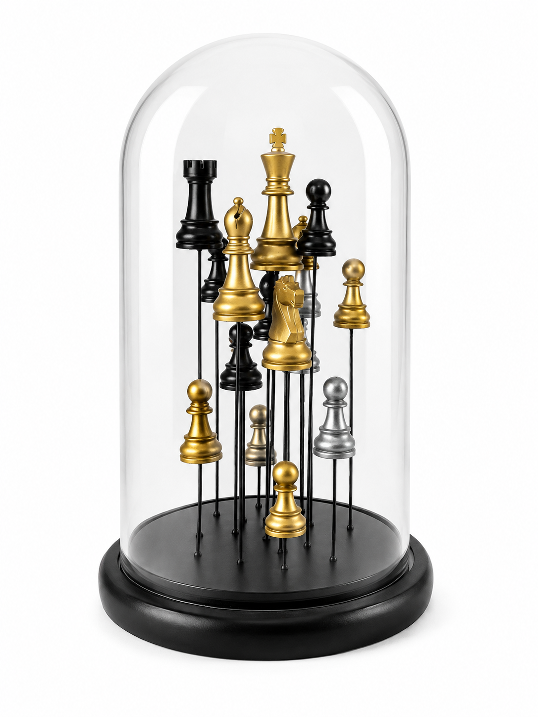 Chess In Large Glass Dome