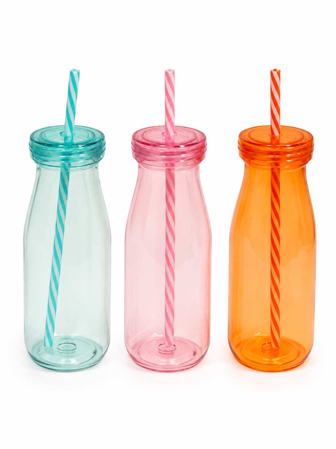 Colourful Jar With Straws