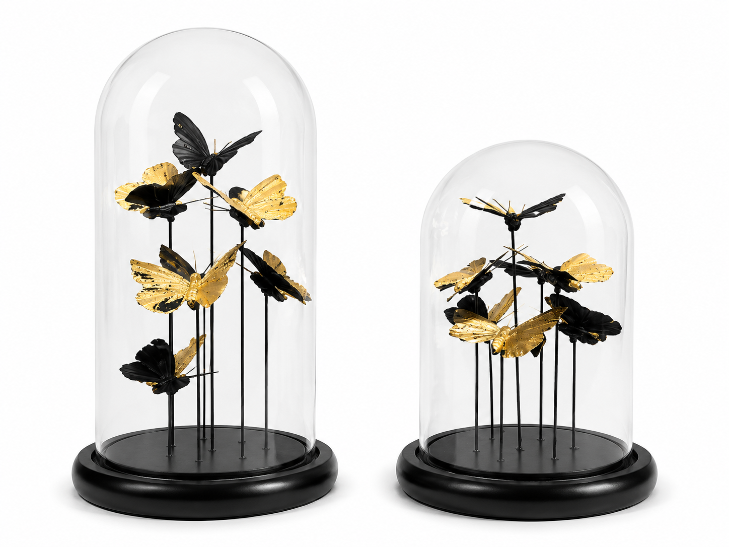 Gold Butterfly In Glass Dome - Image 2