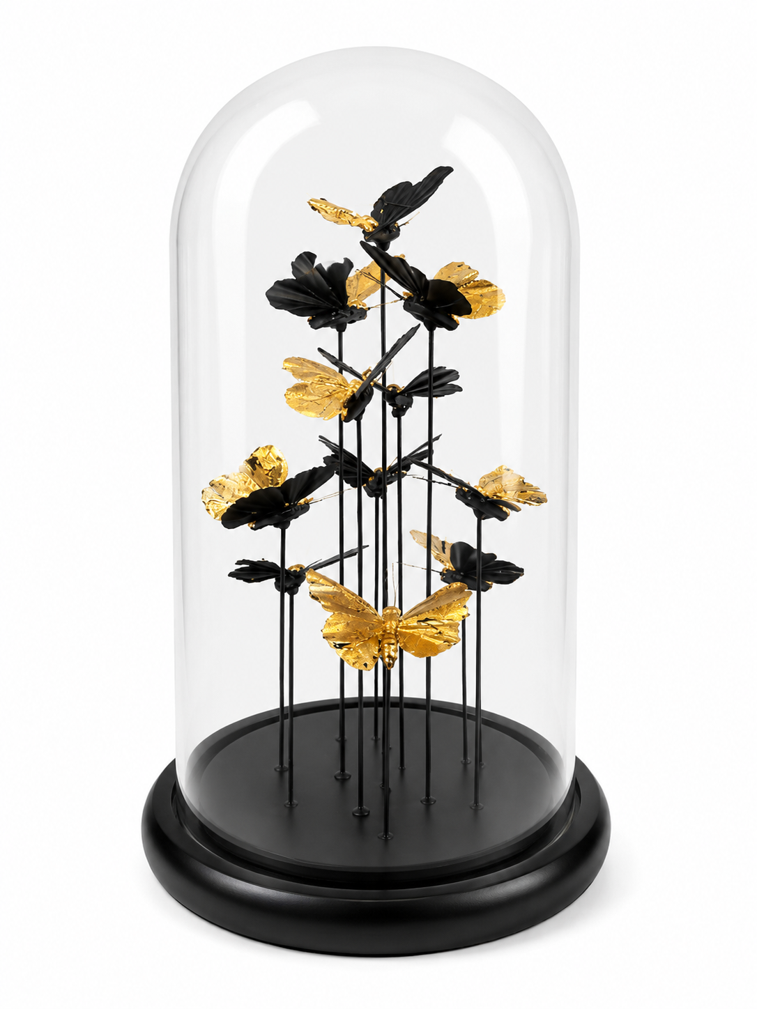 Gold Butterfly In Glass Dome
