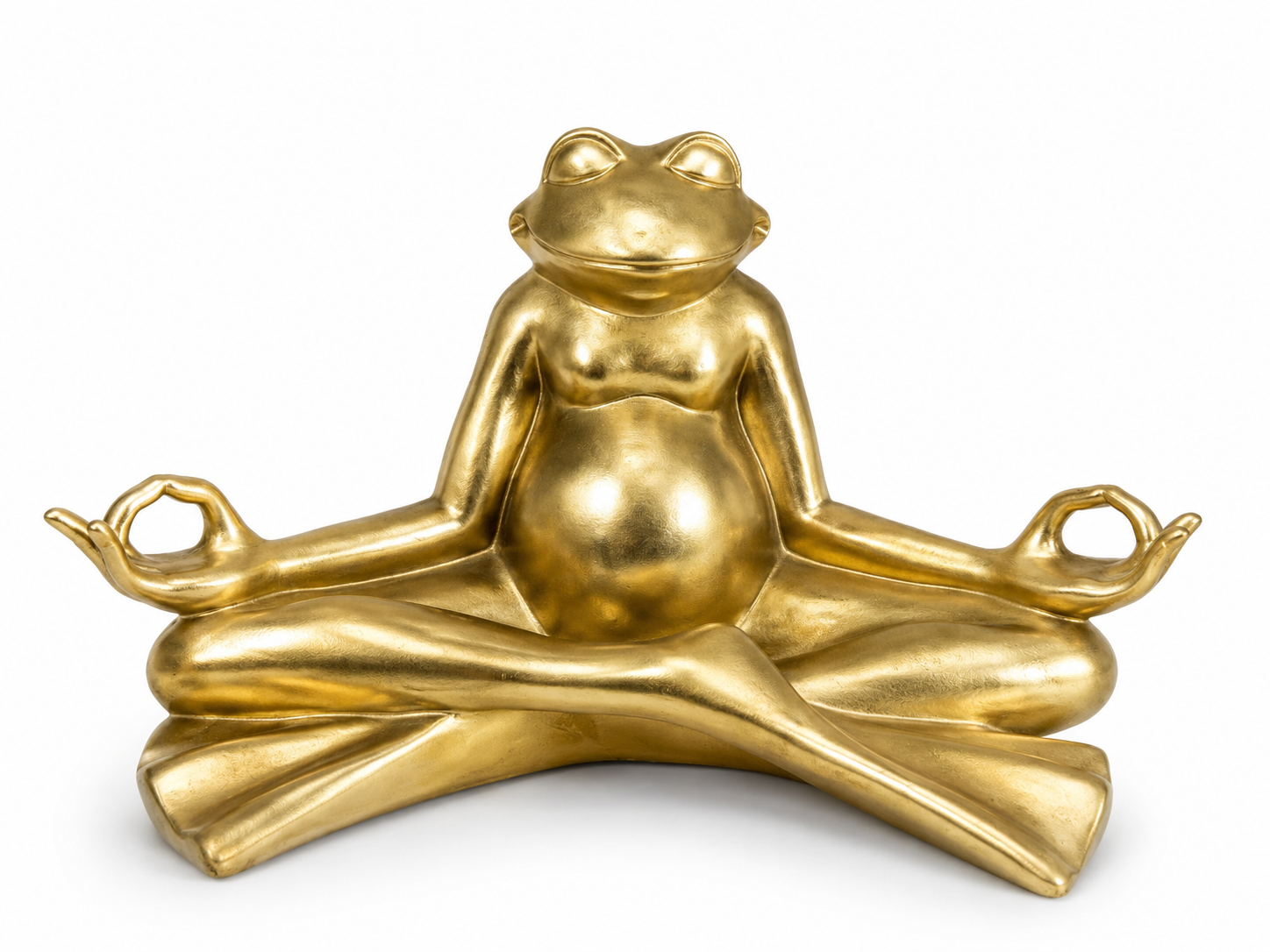 Gold Meditating Frog