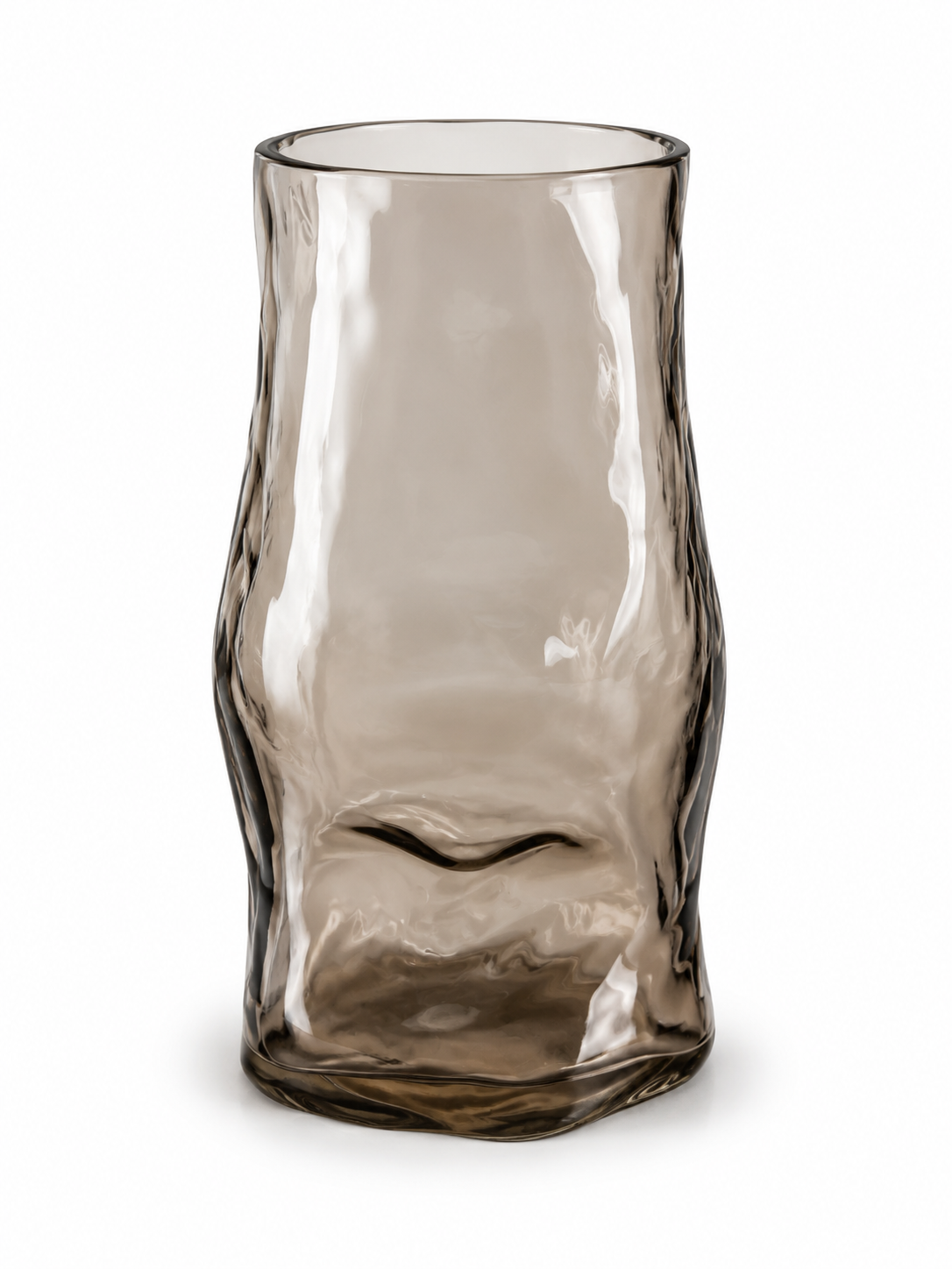 Irregular shaped glass flower glass