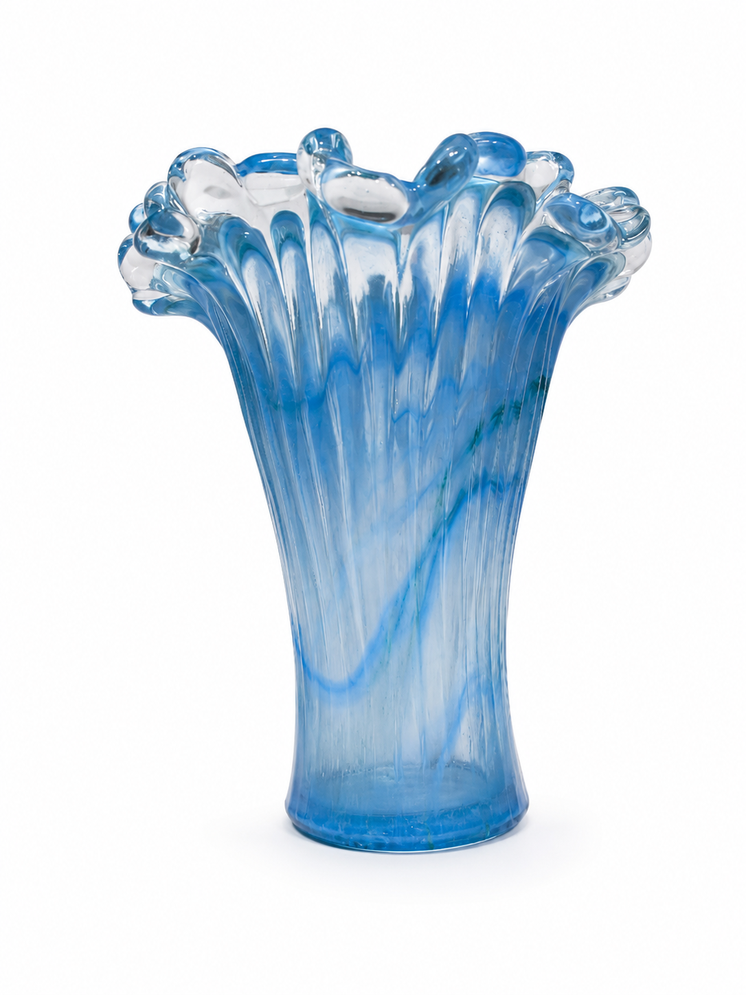 Medium Blue Murano Vase