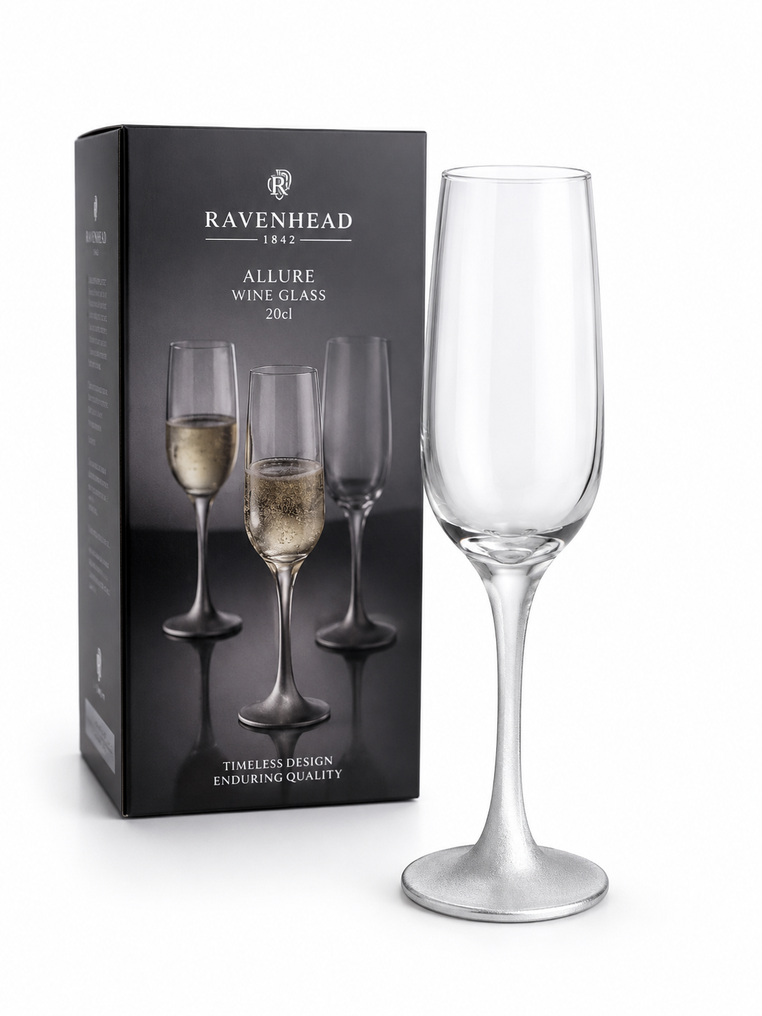 Ravenhead Allure 20cl Clear Stemmed Wine Glass