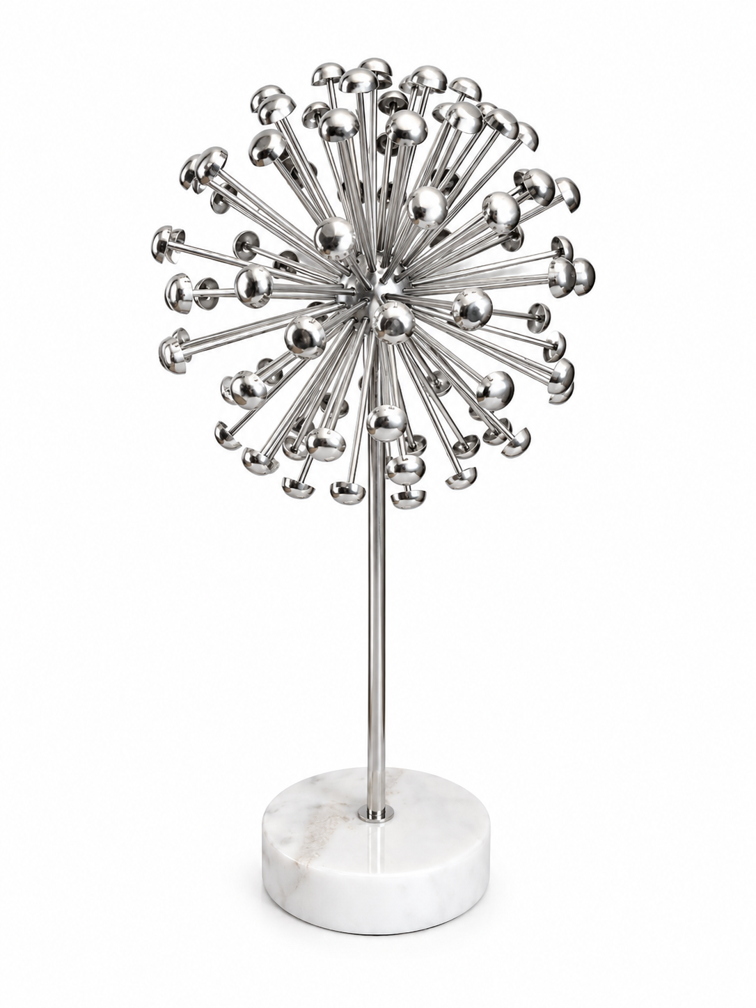 Silver Tone Wire Ball Ornament