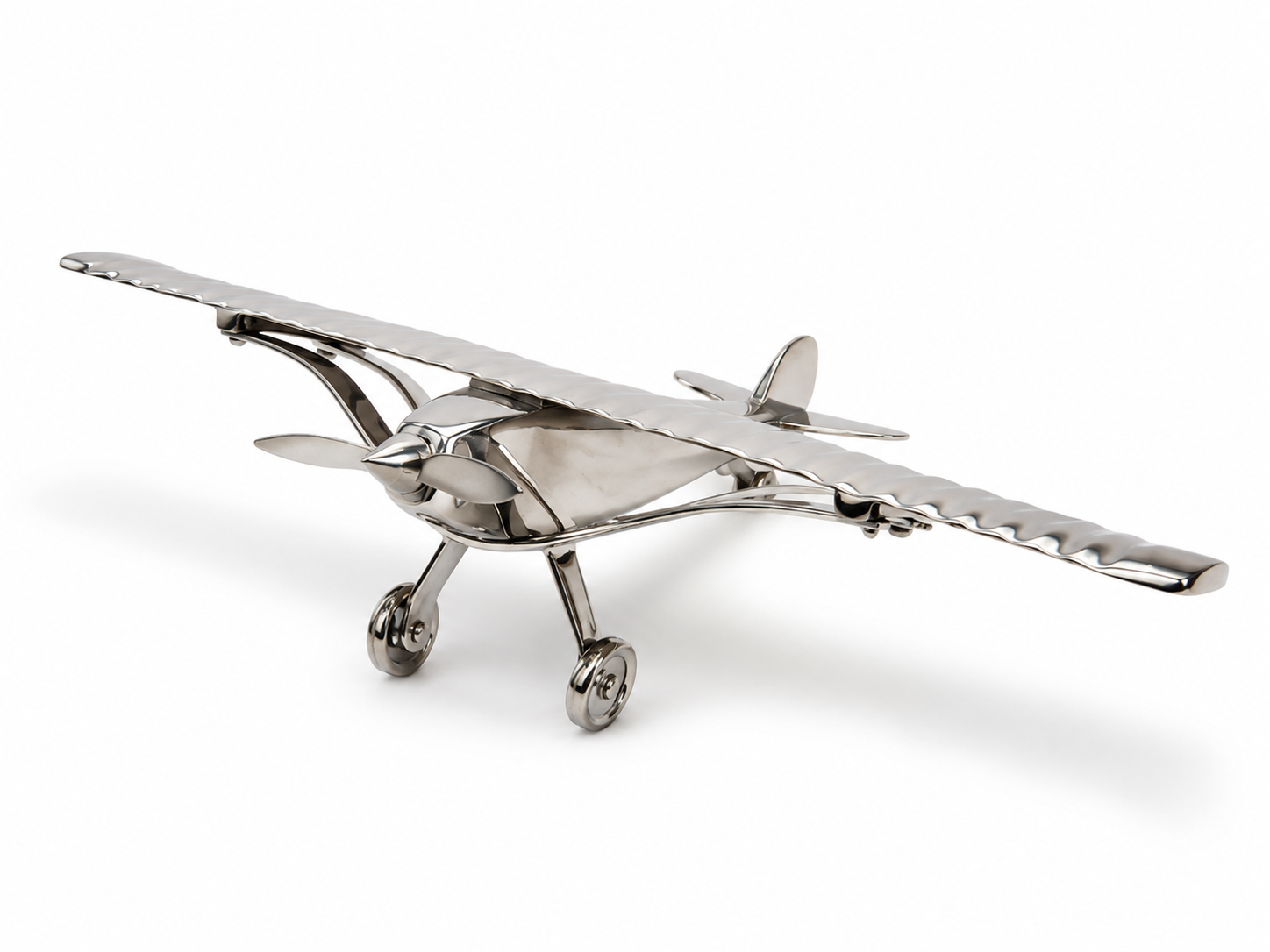 Silvertone Airplane ornament