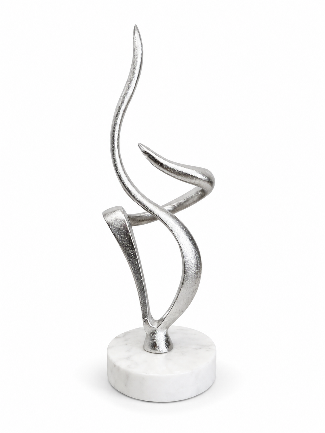 Silvertone Metallic Swingle Decor