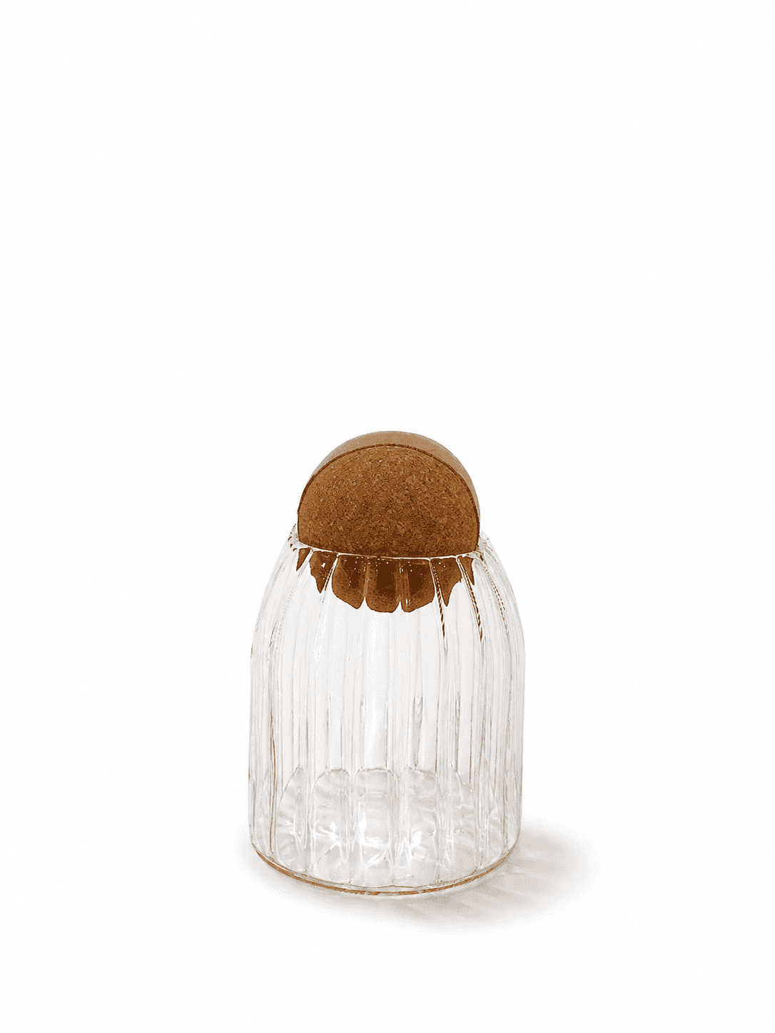 Small Glass Canister with Cork Lid