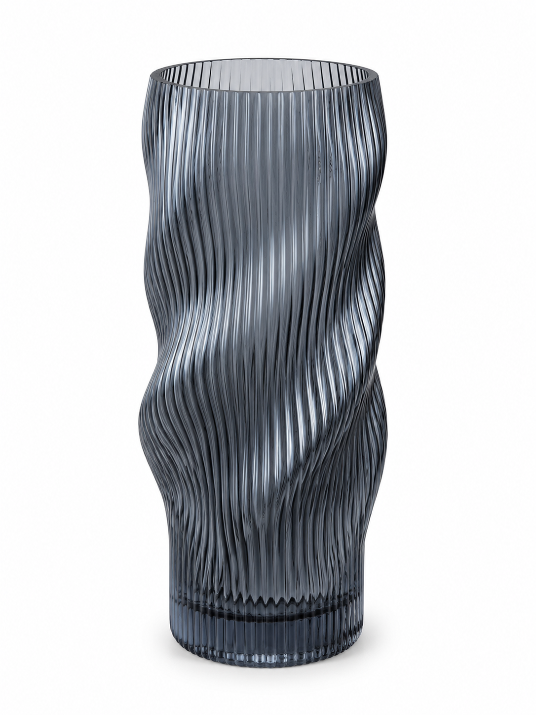 Swirl Ribbed Flower Vase - Image 2