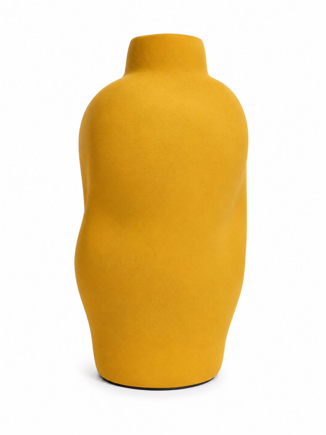 Yellow Irregular Vase