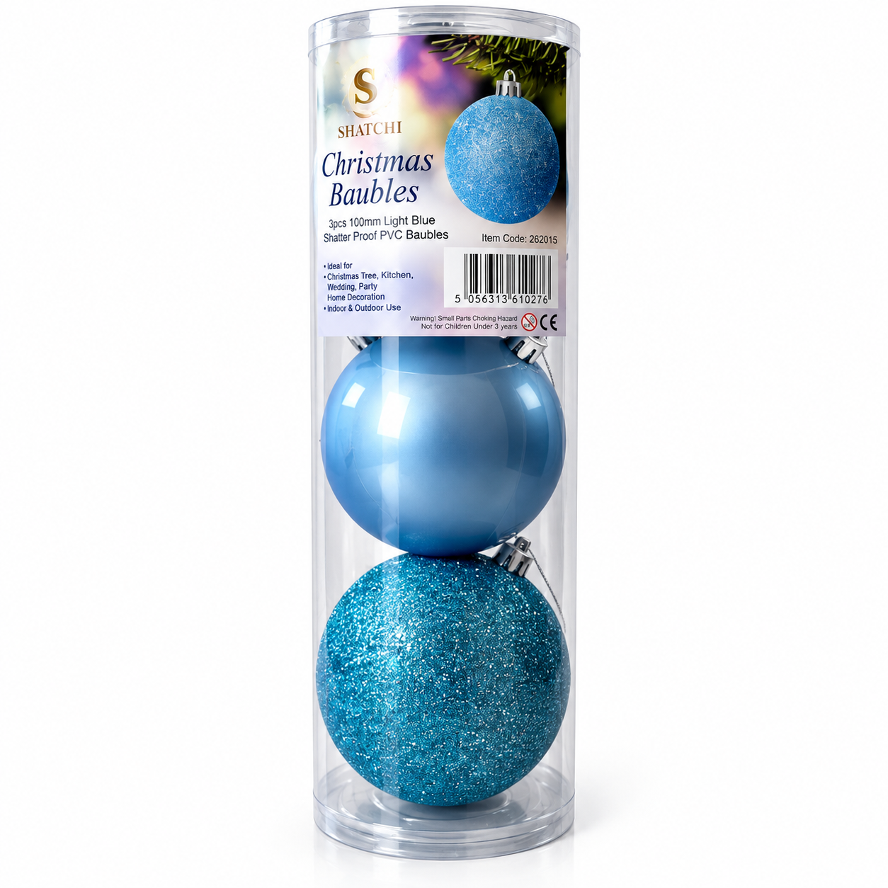 Shatchi Baubles 10cm 3 Pack - Image 2