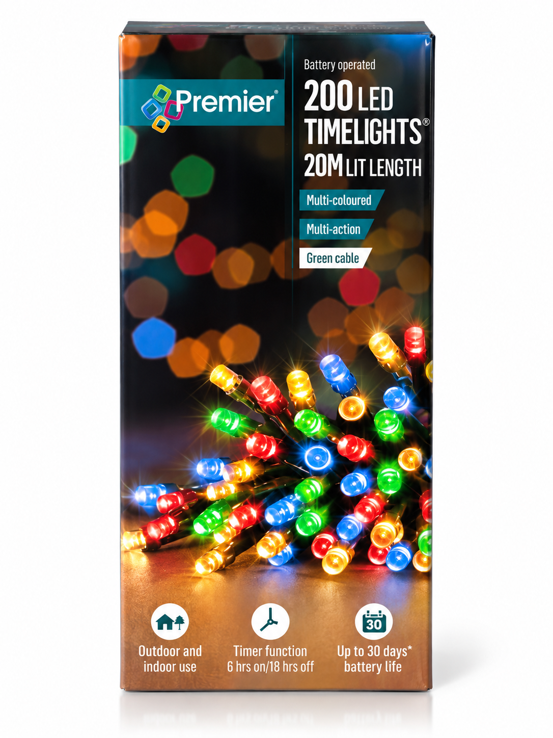 200 Premier Multicoloured Led Time Lights