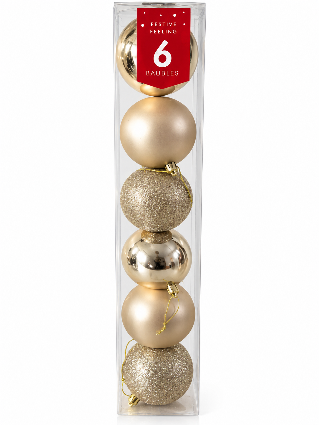 Festive Feeling 10cm Christmas Baubles